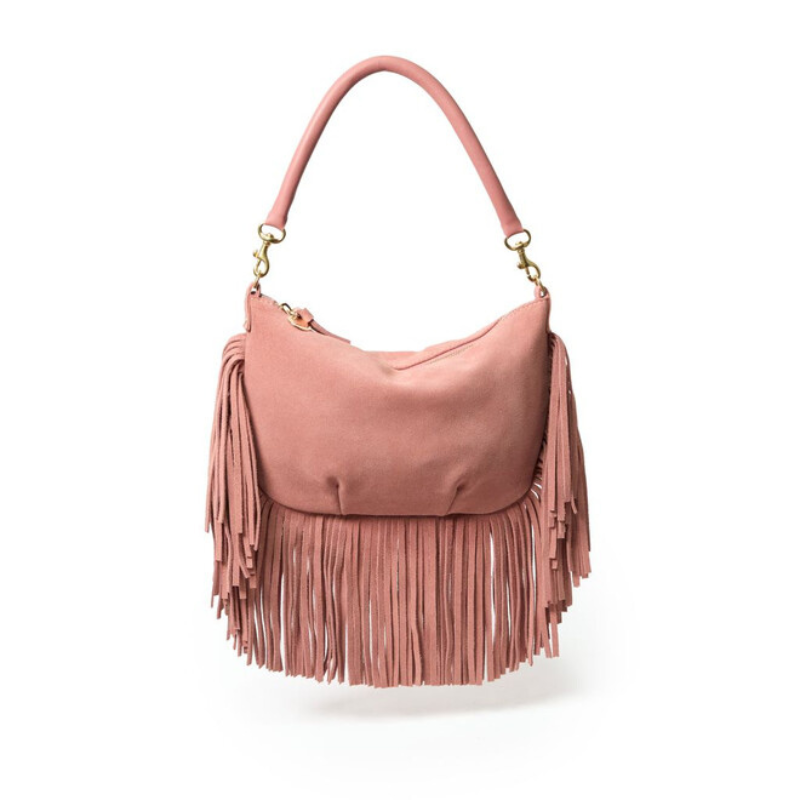 Moyen Messenger with Suede Fringe