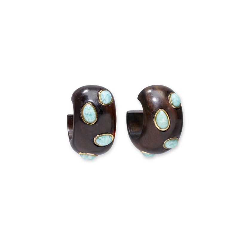 Acacia Earrings in Amazonite