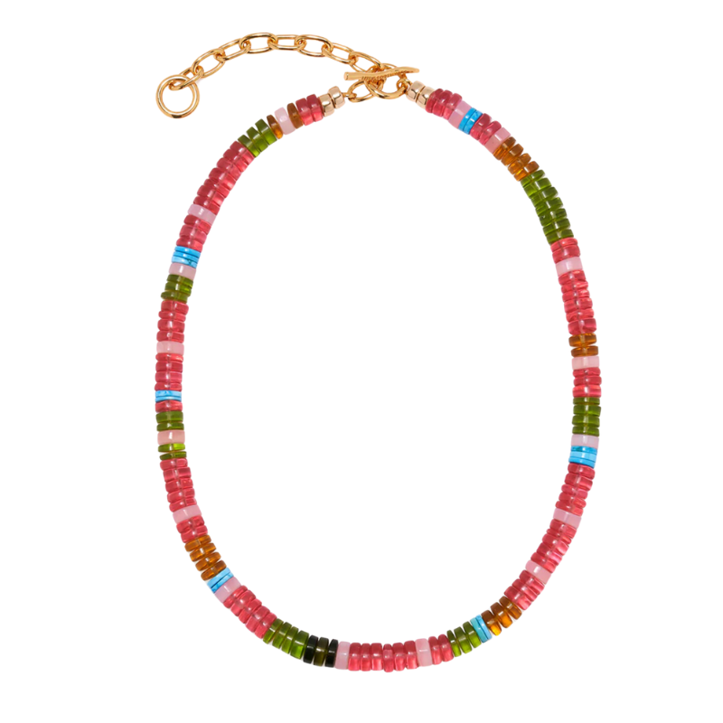 Agosto Necklace in Watermelon - BH&Co