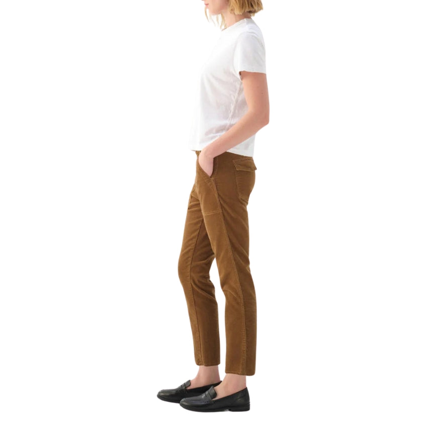 Corduroy Easy Army Trouser Walnut - BH&Co