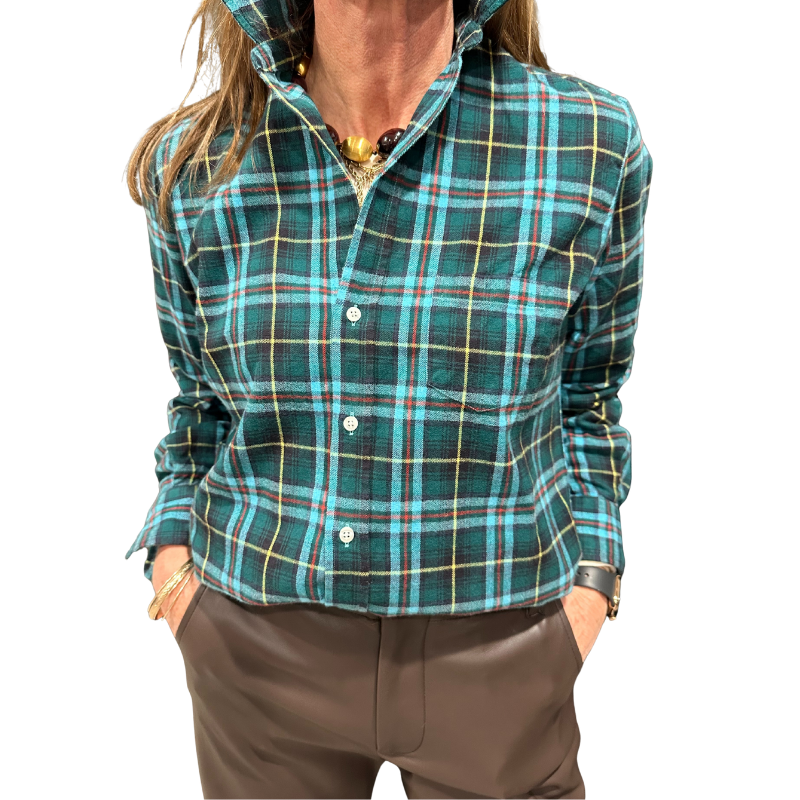 Eileen Shirt Green, Blue, Yellow, Red Plaid -BH&CO