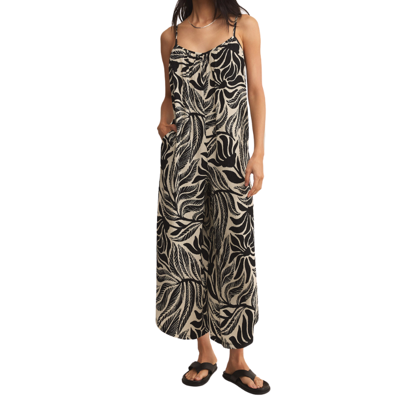 Flared Isla Leaf Jumpsuit - BH&CO
