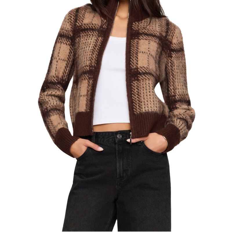 Frostline Plaid Cardigan - BH&CO