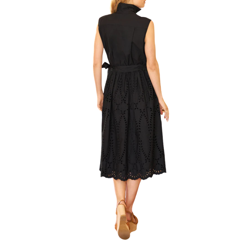 Grace Black Eyelet Dress