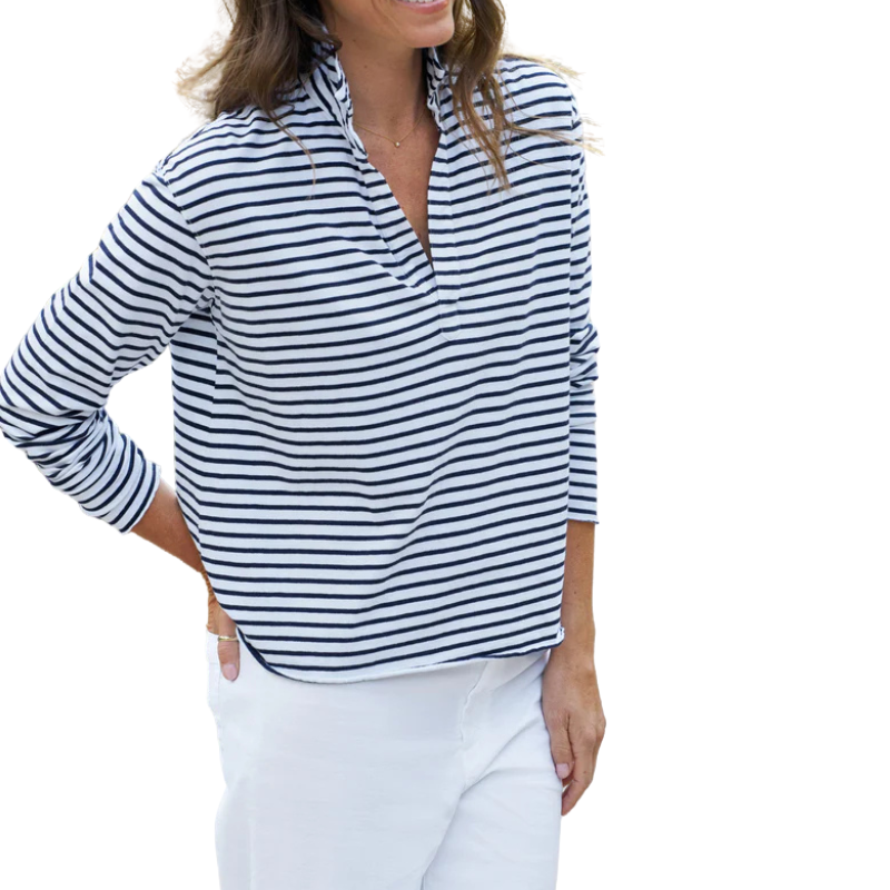 Patrick Popover Henley BN Stripe - BH&Co