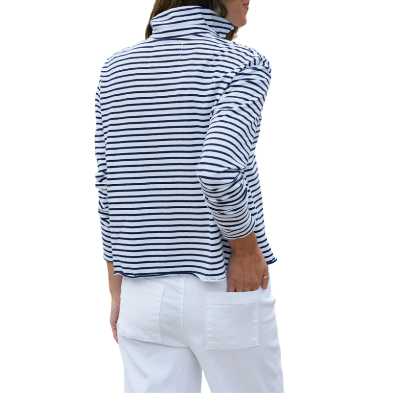 Patrick Popover Henley BN Stripe - BH&CO