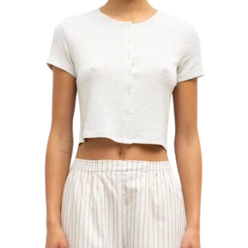 Pointelle Cardigan White - BH&CO