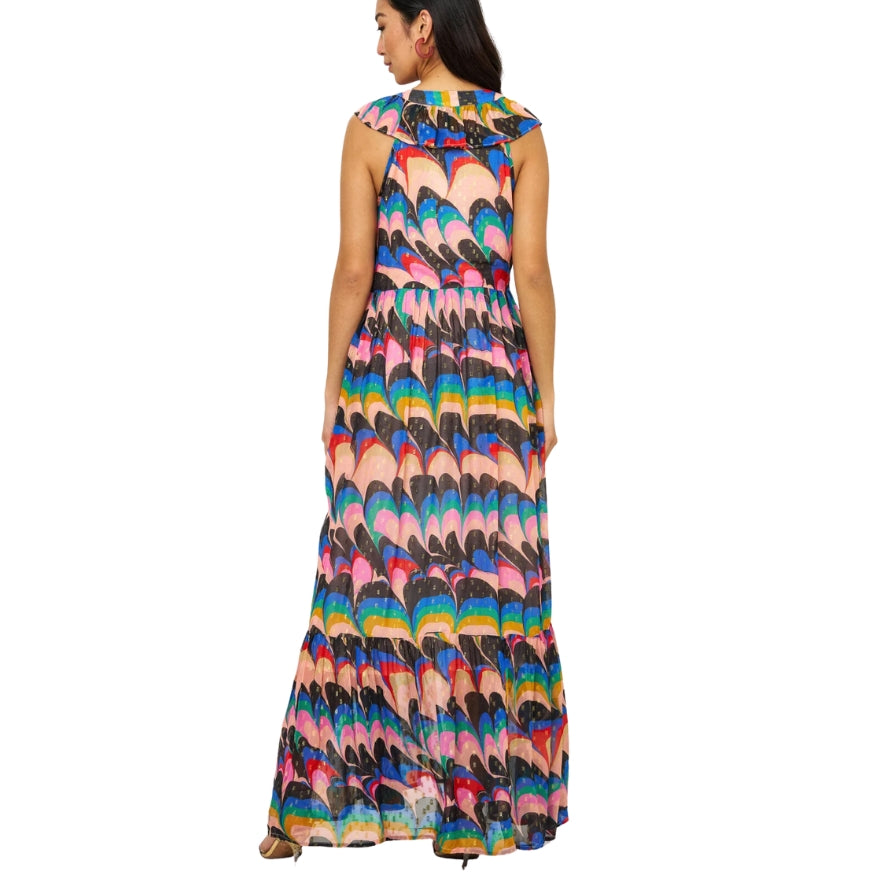 Ruffle V-Neck Maxi - BH&Co