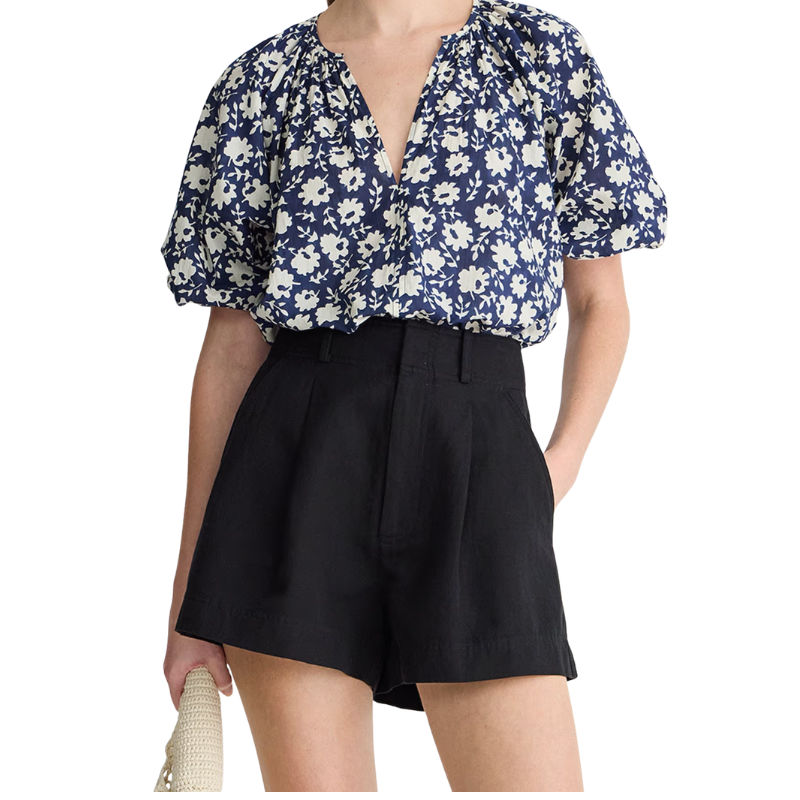 Nele Top Navy Floral