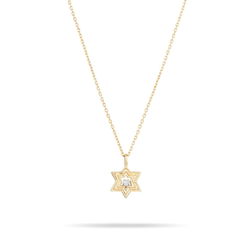 Groovy Diamond Star of David Necklace - BH&Co.