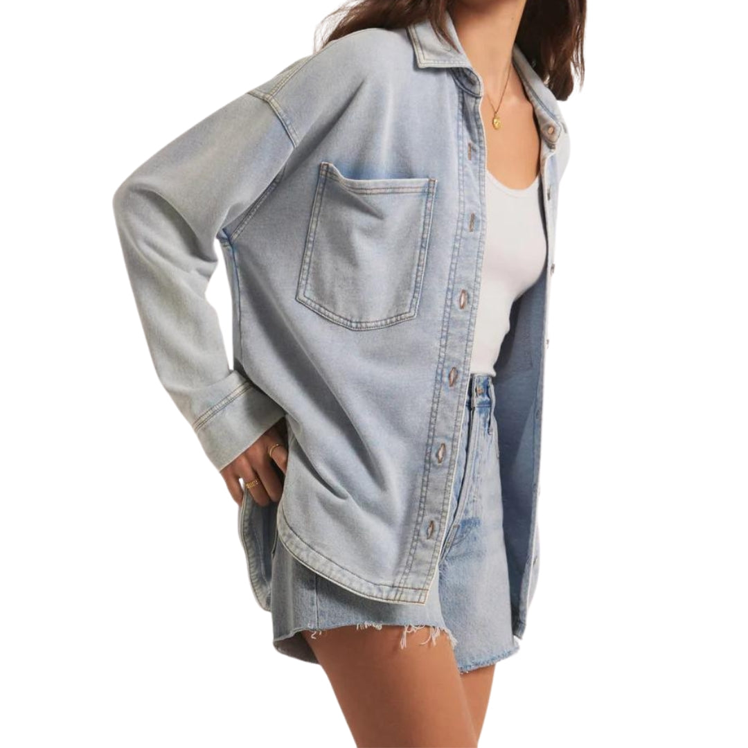 All Day Knit Denim Jacket - BH&Co