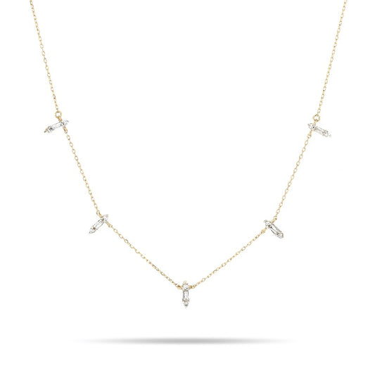 Stack Baguette Chain Necklace  - BH&Co. 