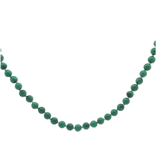 Chunky Round Green Malachite Necklace - BH&Co. 