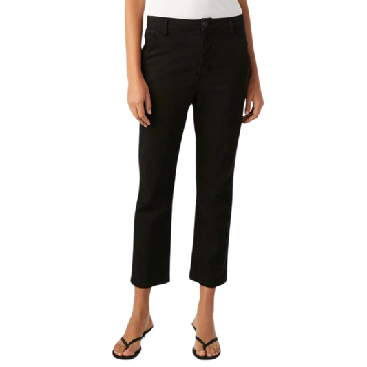 Easy Trouser Relaxed Crop Straight in Black