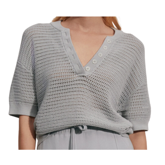Callie Knit Top in Mirage Grey