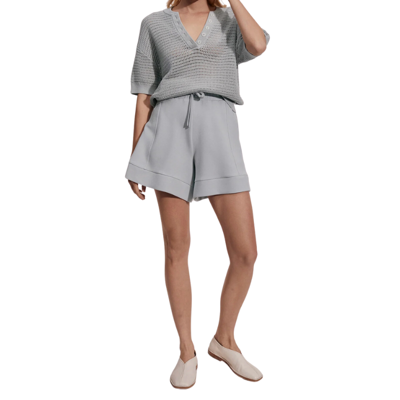 Callie Knit Top in Mirage Grey