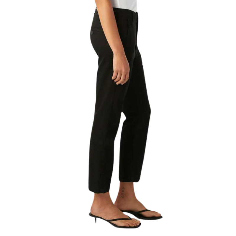 Easy Trouser Relaxed Crop Straight in Black