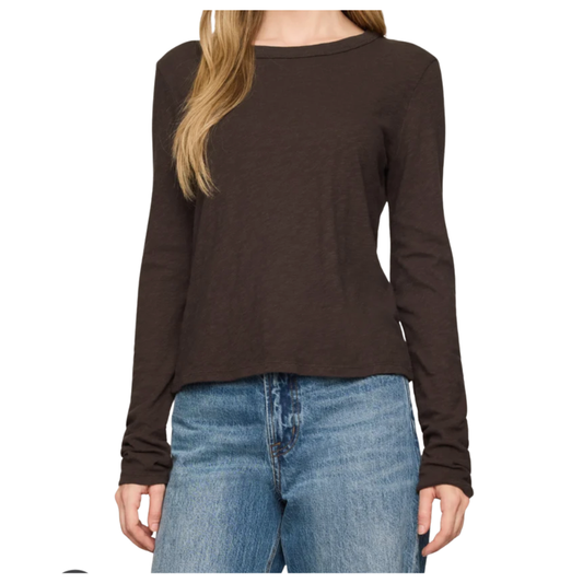 Junie Long Sleeve Cocoa Bean
