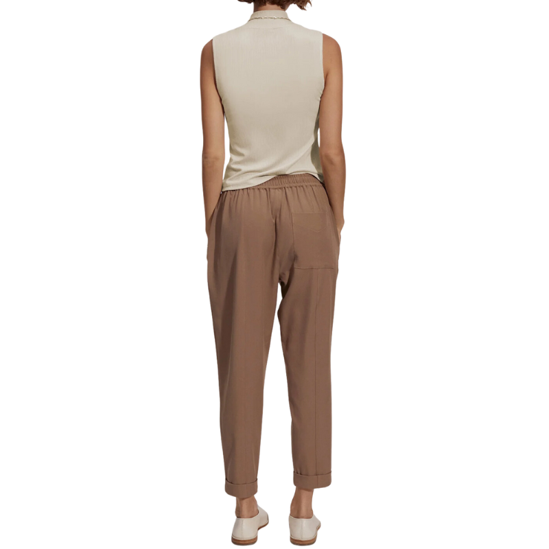 Oakland Turnup Taper Pant in Taupe Stone - BH&Co
