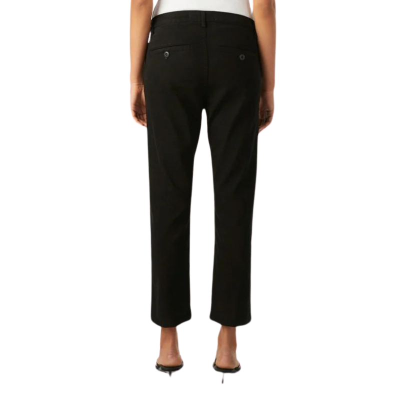 Easy Trouser Relaxed Crop Straight in Black