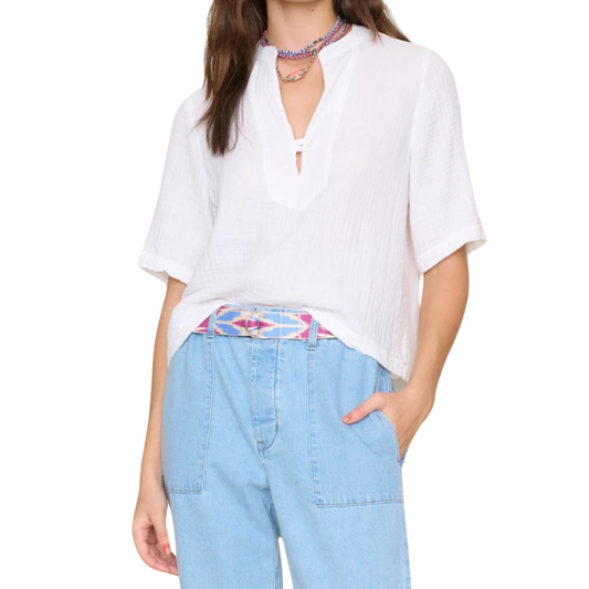 Ports Top in White Front - BH&Co