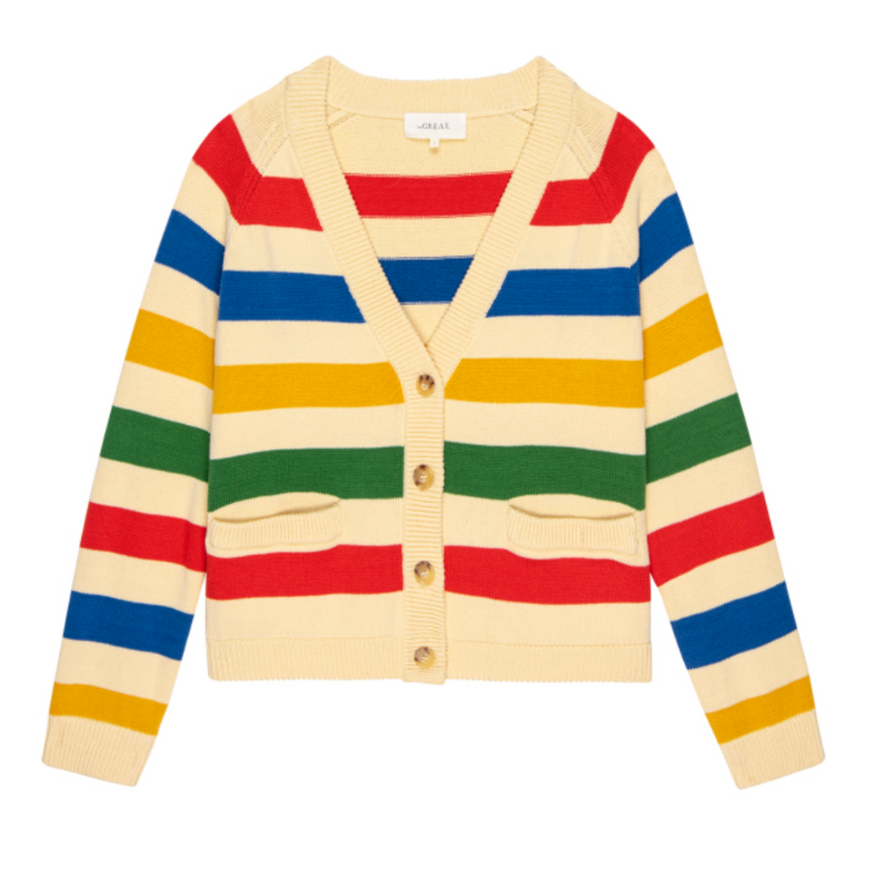 Striped Varsity Cardigan