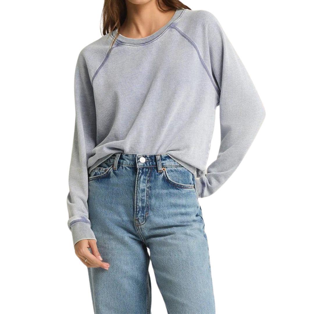 Saldana Knit Denim Top - BH&Co