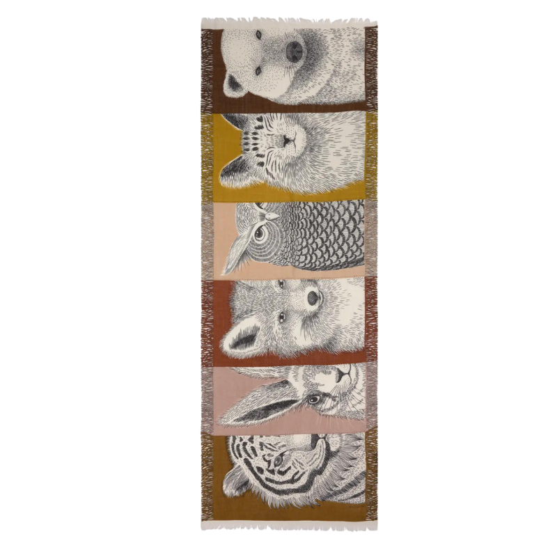 Animaux Naturel Scarf - BH&Co