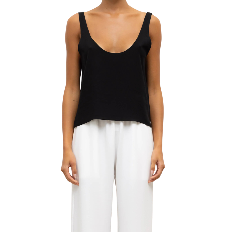 Ari Scoop Tank Black - BH&CO