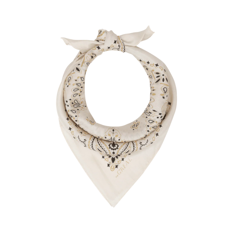 Necklace with a decorative bandana on a white background