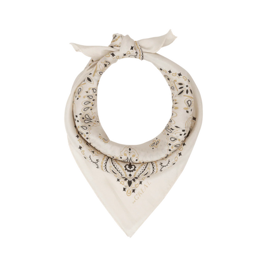 Necklace with a decorative bandana on a white background
