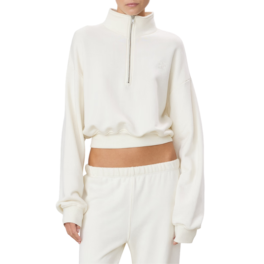 Cropped Half Zip Sweatshirt - BH&CO