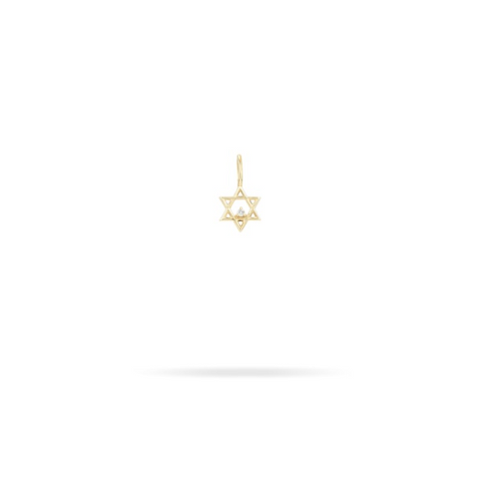 Diamond Star of David Mini Bead Charm - BH&Co