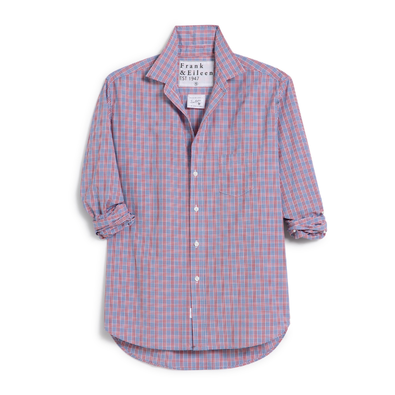 Eileen Shirt, Small Red/Blue Plaid - BH&Co