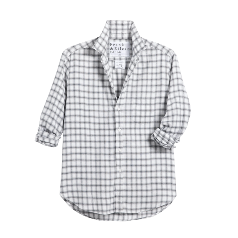 Eileen Shirt White and Grey Plaid - BH&Co