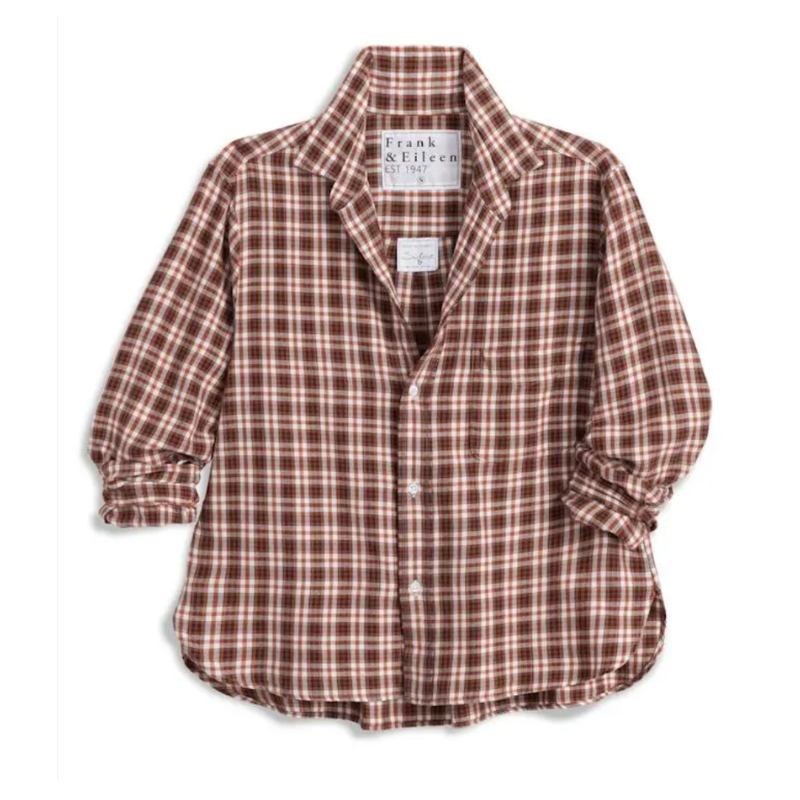 Eileen in Pumpkin White Small Plaid - BH&CO