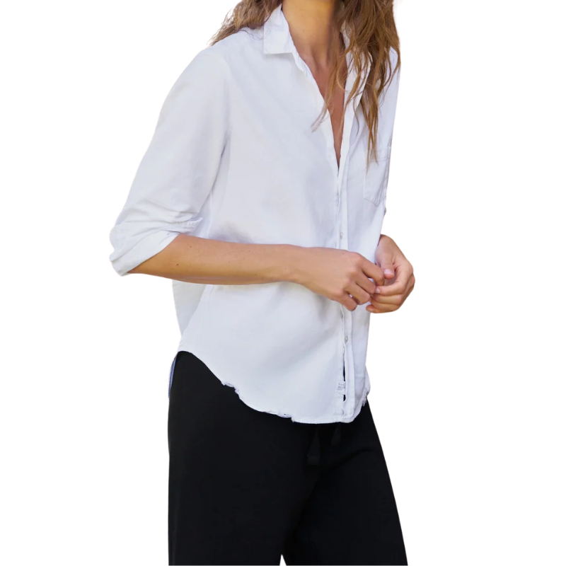 Eileen in White Tattered Denim - BH&CO