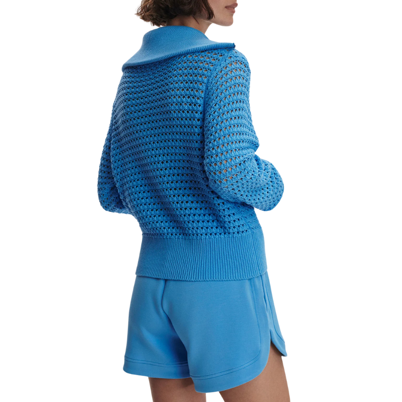 Eloise Full Zip Knit Azure Blue - BH&Co