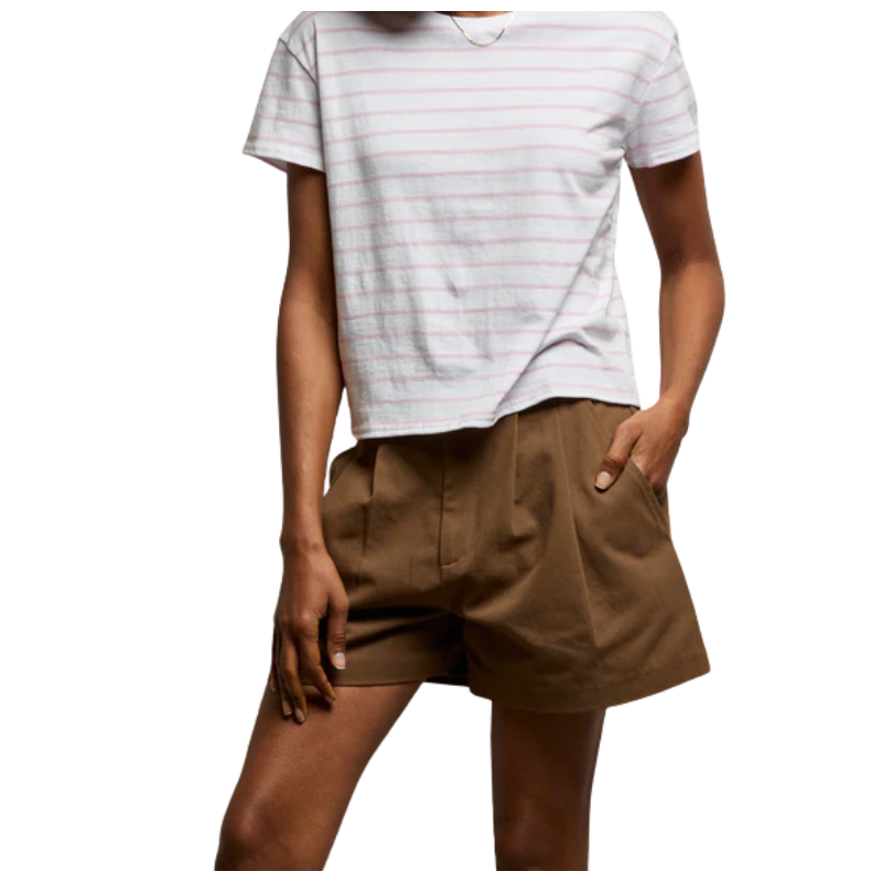 Everett Tee in Pink Stripe