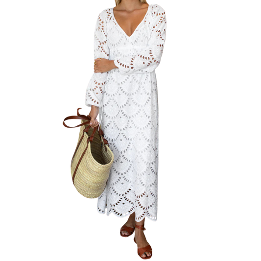 Eyelet Double Tie Dress - BH&CO