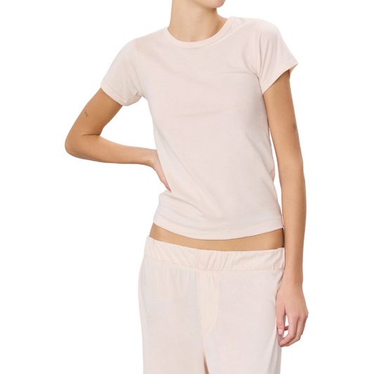 Fitted Crewneck Tee Dusty Pink - BH&C0