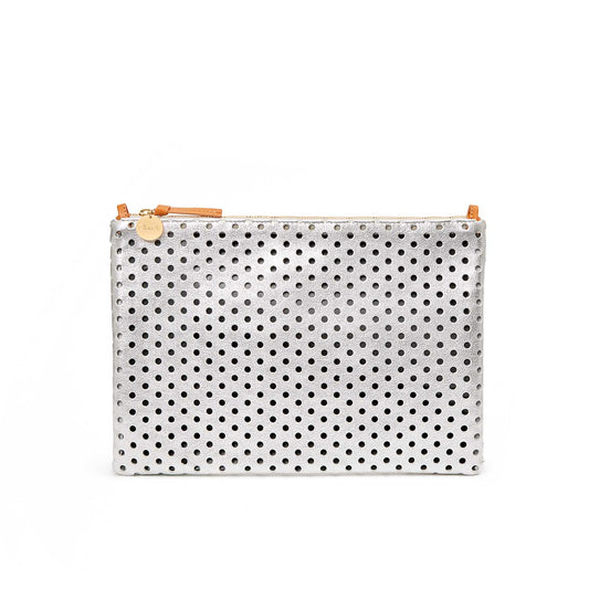 Flat Clutch Silver Perf - BH&Co