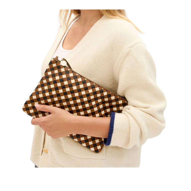Flat Clutch in Oat Multi
