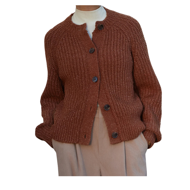 Florrie Boucle Knit Cardigan