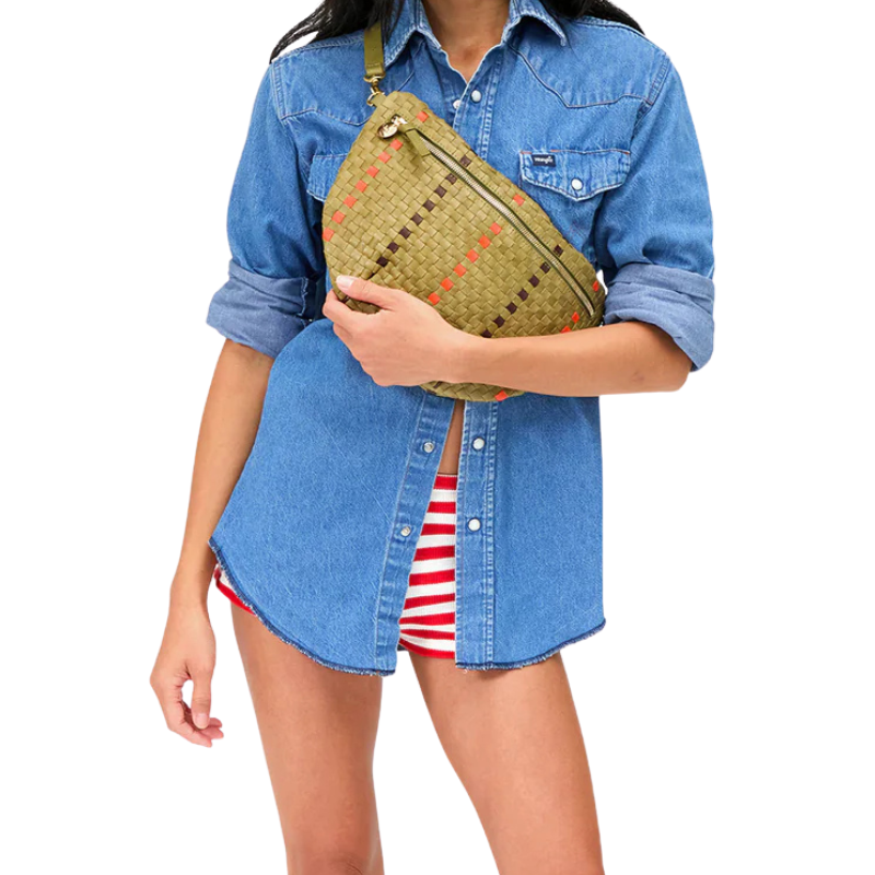 Grande Fanny Woven Checker with Stripe - BH&CO