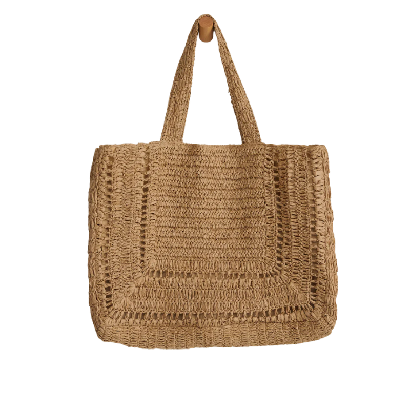 Hideaway Raffia Tote - BH&CO