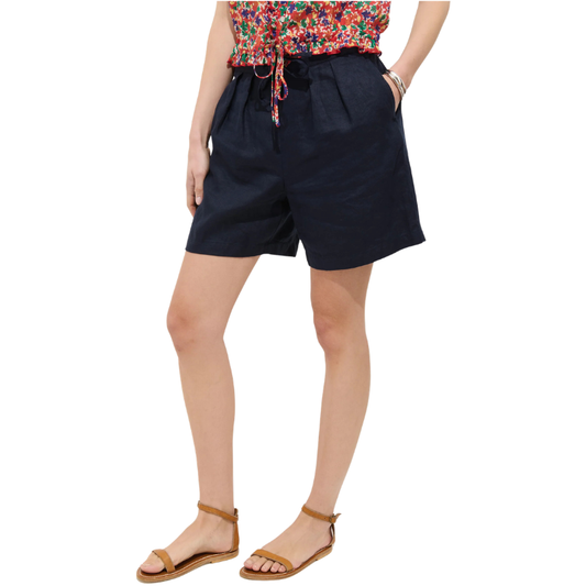 Hudson Linen Short Navy - BH&CO
