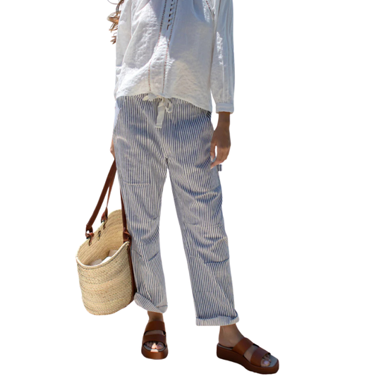 Indigo Stripe Cargo Pant - BH&CO