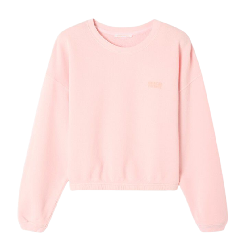 Pink sweatshirt on a white background