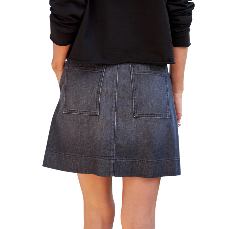 Jameson Skirt Washed Black - BH&CO